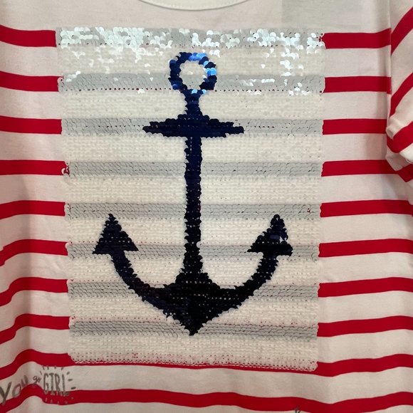 NWT Desigual Reversible Sequins Top. 100% Cotton. Sz 11/12 - Picture 2 of 11